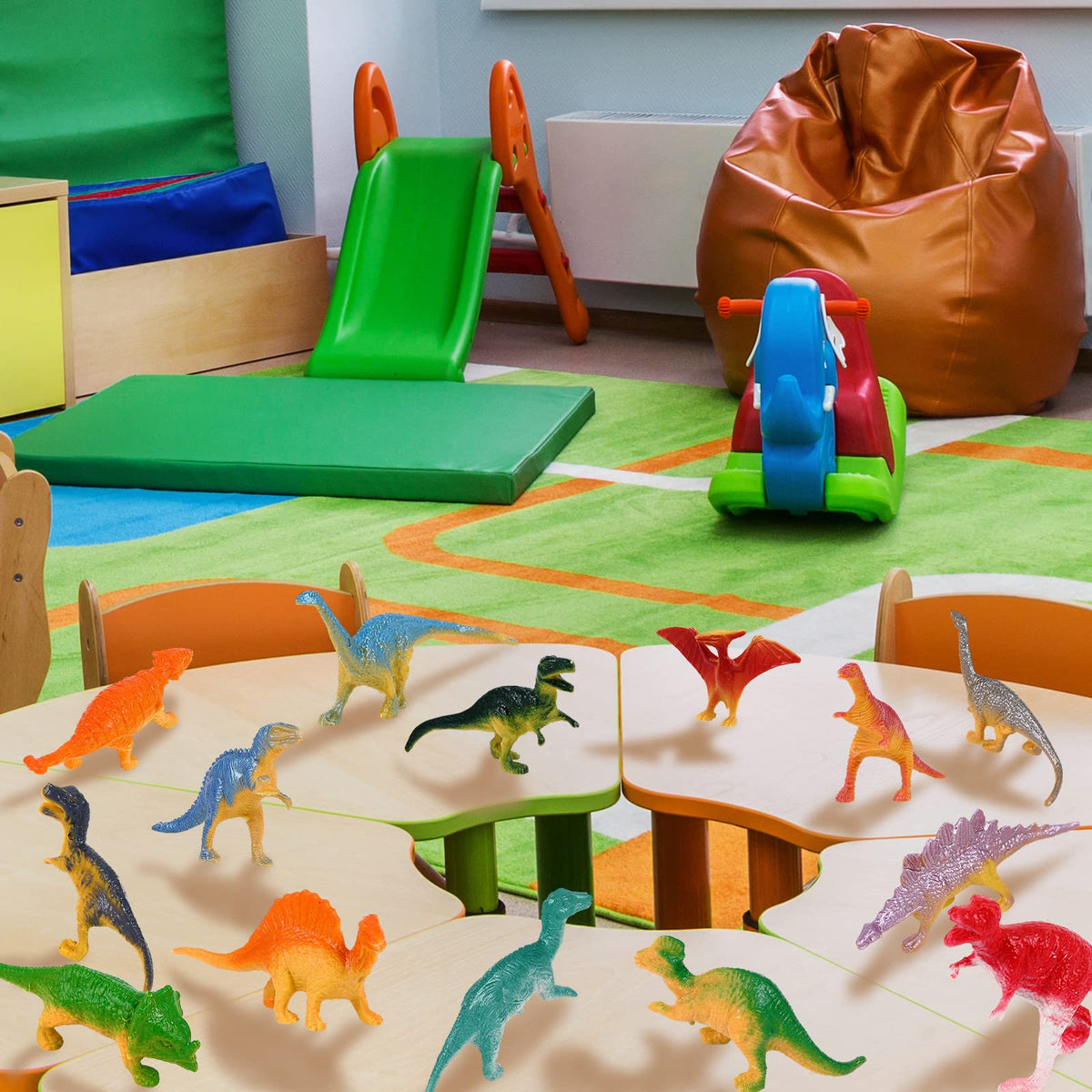 Deekin teaching dinos educational figures for family learning