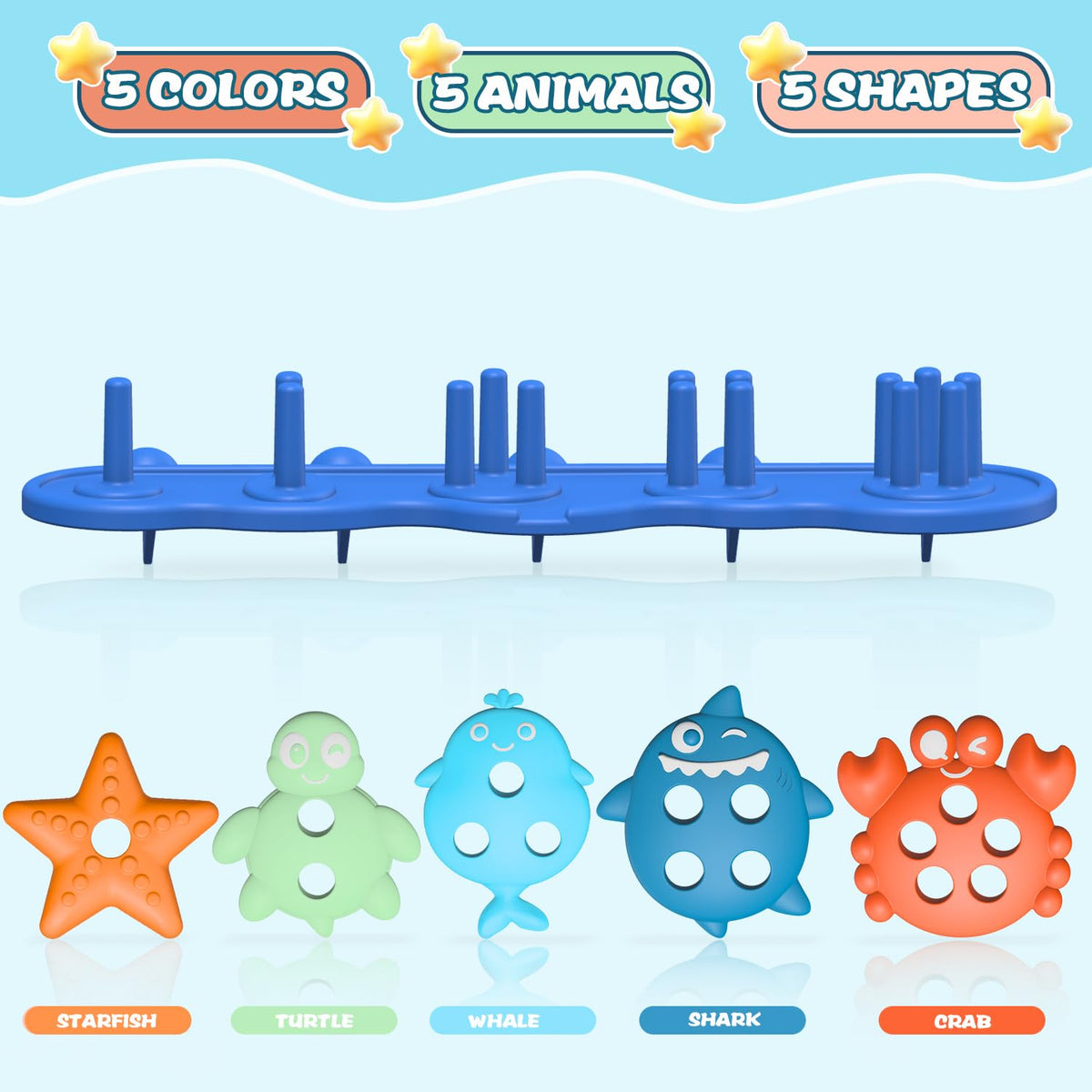 Deenwada hole-free design emphasizes safe, hygienic bath time exploration.