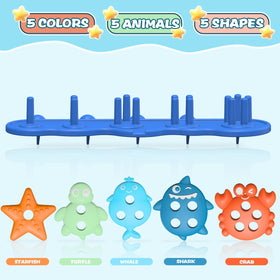 Deenwada hole-free design emphasizes safe, hygienic bath time exploration.