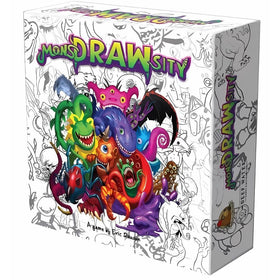 Deep Water Games MonsDRAWsity box and components for quick setup and party fun