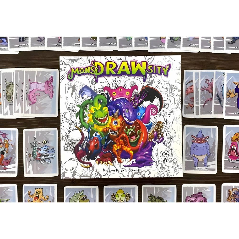 MonsDRAWsity player drawing during a turn to capture witness descriptions