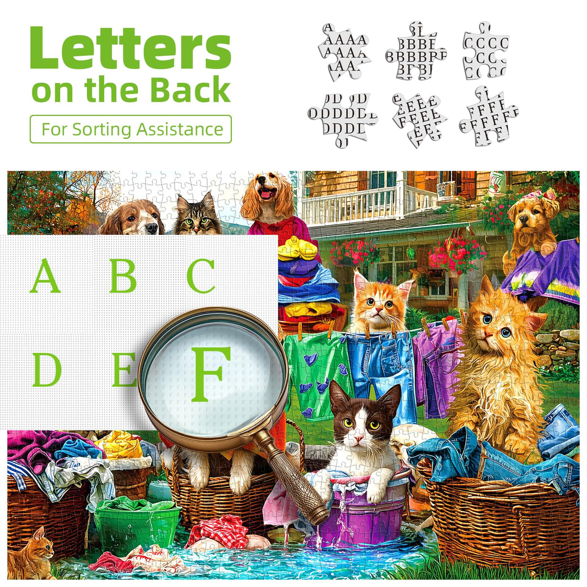 Deepcom Puzzles: finished wall art display, ready to brighten any room.