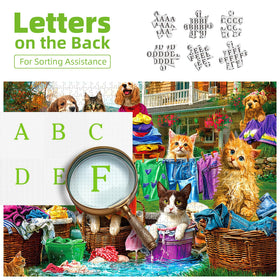 Deepcom Puzzles: finished wall art display, ready to brighten any room.