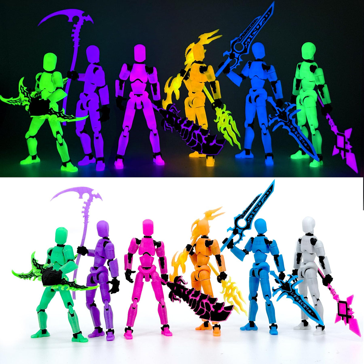 Deeplus Glowing Titan 13 main body on display with vibrant multicolor accents.