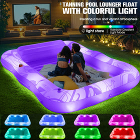 DeeprBetter heavy-duty 0.4mm PVC tanning float with reinforced seams for longevity