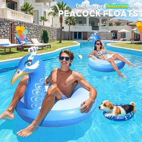 DeeprBetter peacock float safety handles ensure secure grip