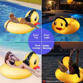 DeeprBetter solar charging duck float auto-illuminates after sun exposure