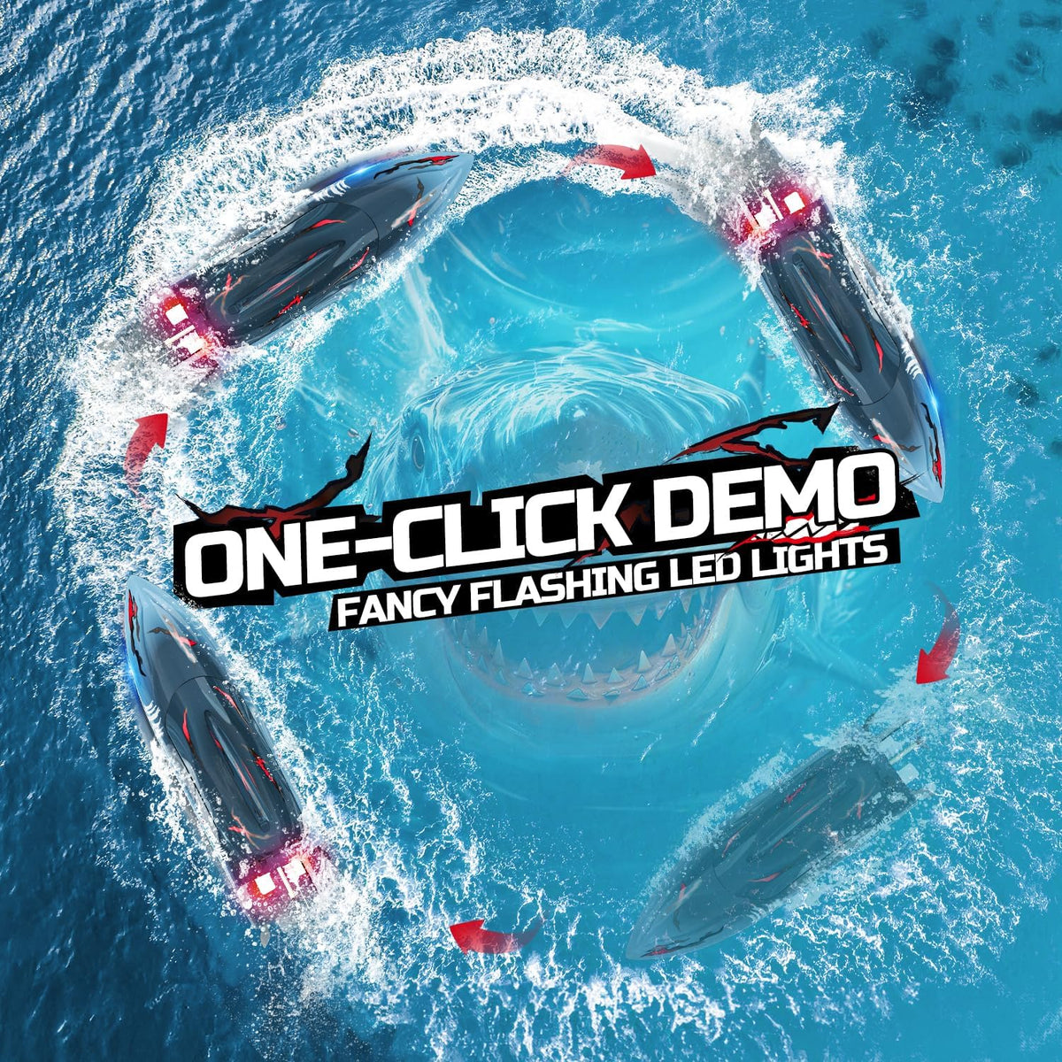 DEERC 2.4GHz anti-interference remote enables multiplayer races