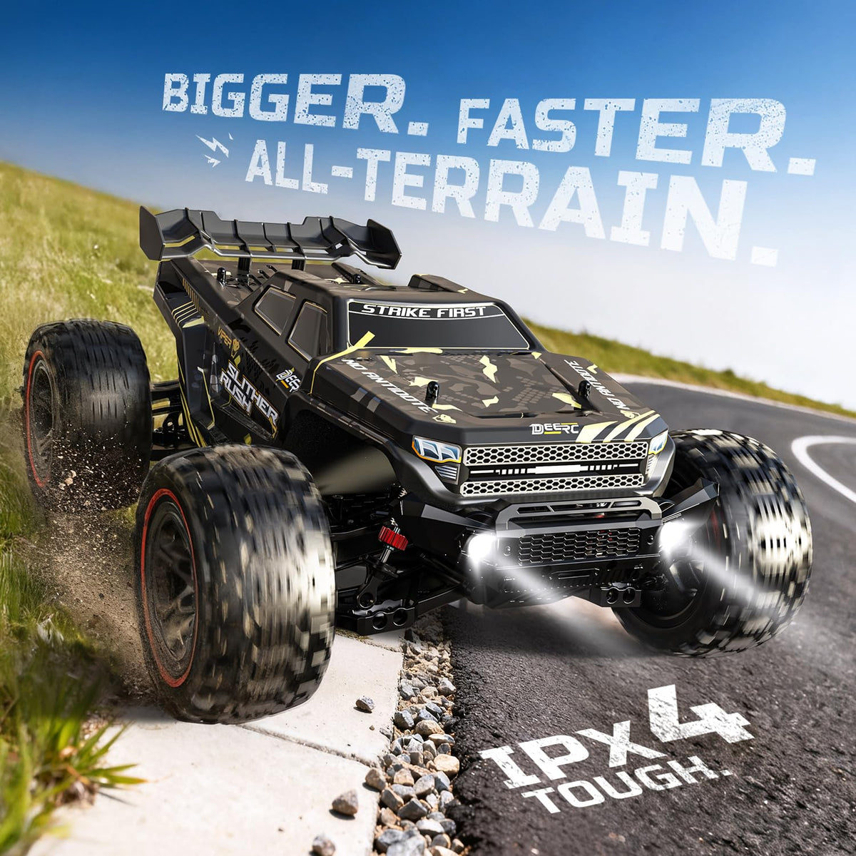 DEERC 209E dual battery power extends run time