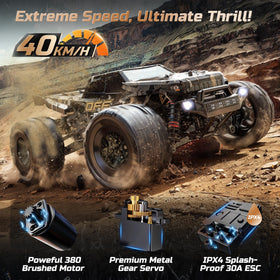 DEERC 9309E 4WD 40 kmh performance enables confident off-road runs