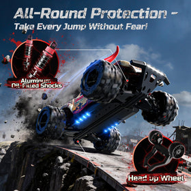 DEERC 9311E dual 1500mAh batteries enable up to 40 minutes of action.