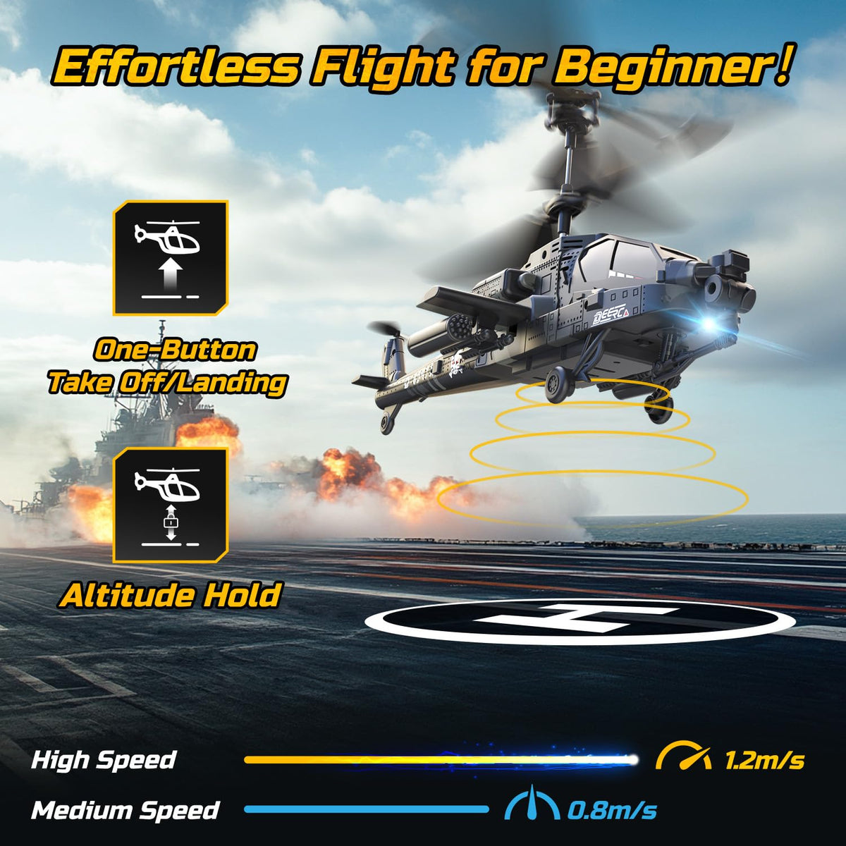 DEERC altitude hold for stable hovering during flight