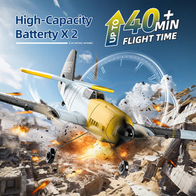 DEERC BF-109 three-channel control supports smooth, beginner-friendly flight paths.