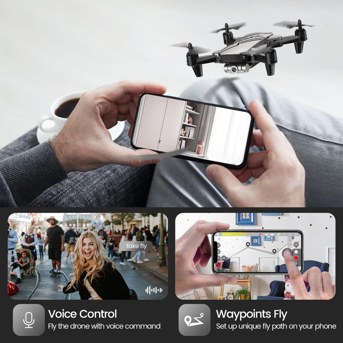 DEERC D20 One Key Start simplifies flight for beginners