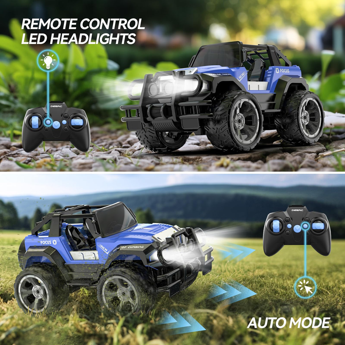 DEERC DE42 auto mode demonstrates hands-free movement for casual play.