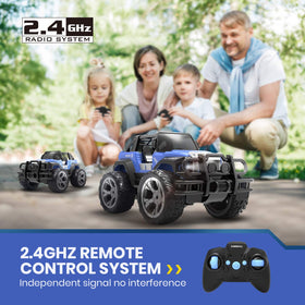 DEERC DE42 off-road grip on grass surfaces for varied terrain.