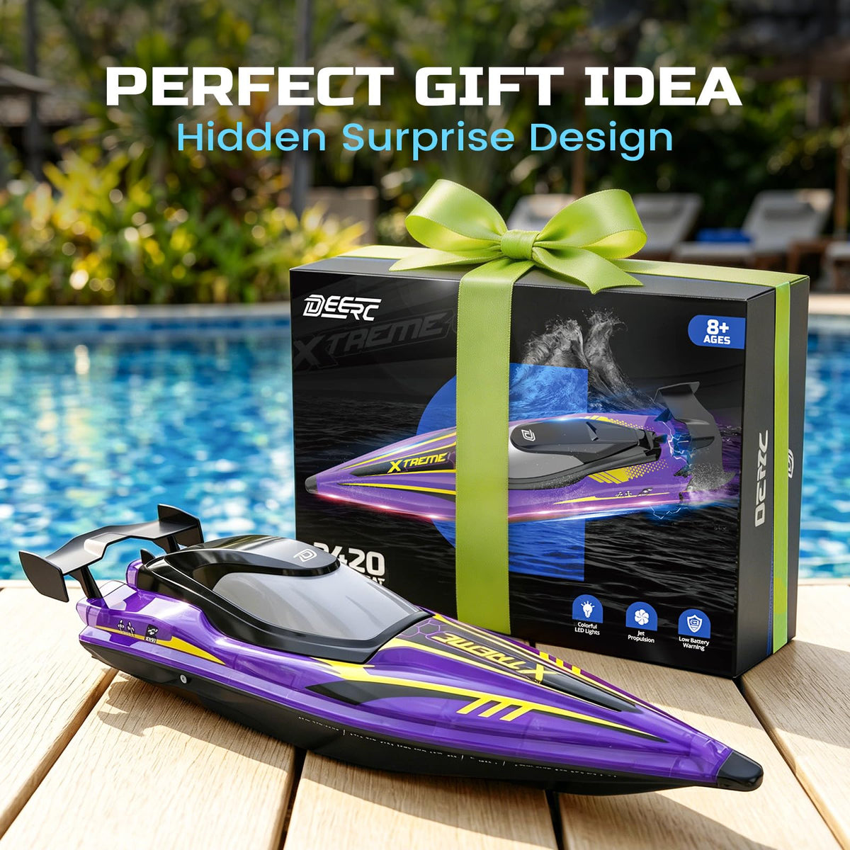 DEERC family-friendly water fun for pools and lakes with easy handling