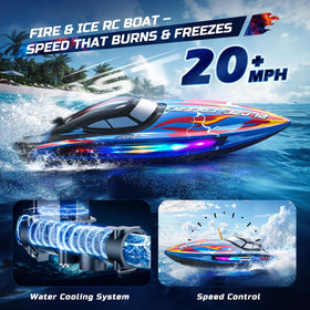 DEERC RC boat water cooling keeps the motor performing