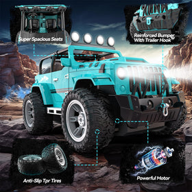 DEERC RC car anti-collision bumper protects during energetic sessions
