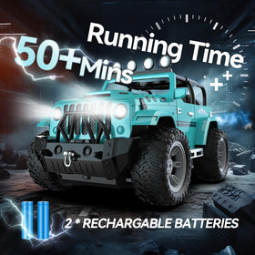DEERC RC car anti-vibration tires improve stability on varied terrain