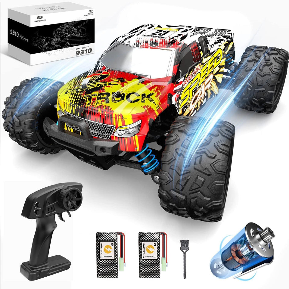 DEERC RC car high-speed outdoor monster truck for energetic play