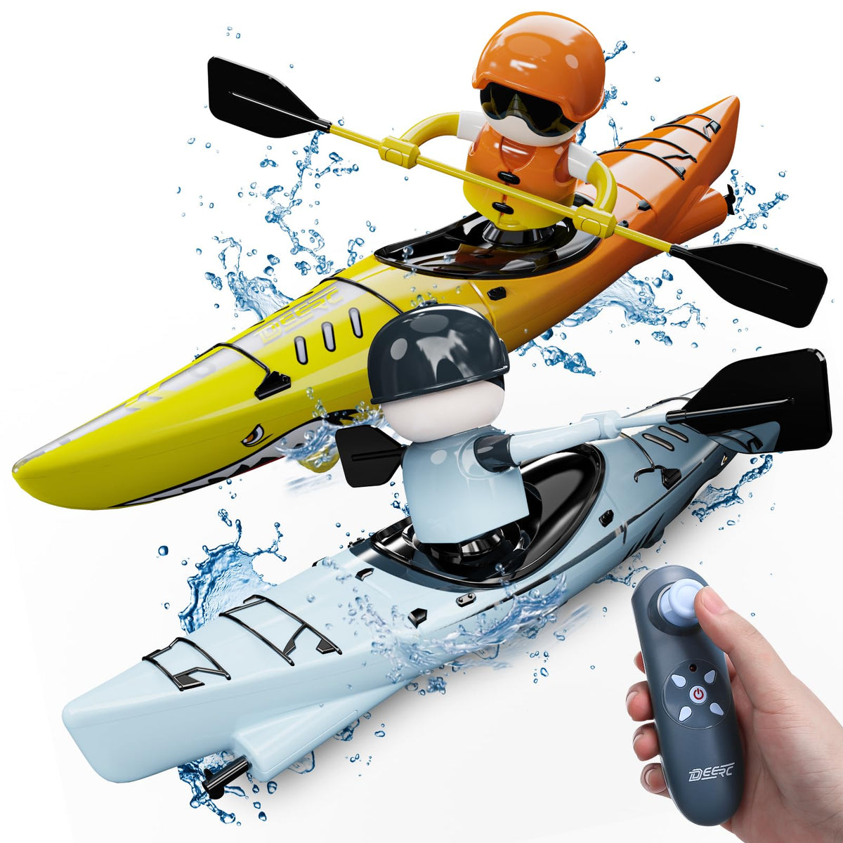 DEERC RC Kayak ideal kid friendly summer gift for aquatic adventures