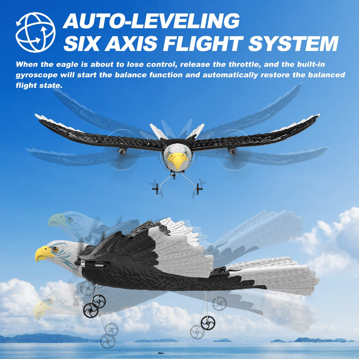 DEERC plane delivers 500 ft range for confident line-of-sight flights.