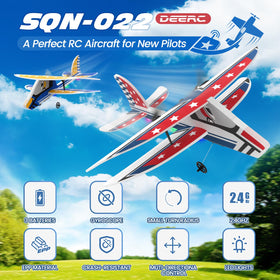 DEERC RC Plane beginner-friendly design enables easy handling in parks.