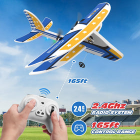 DEERC RC Plane in hand, ideal beginner gift