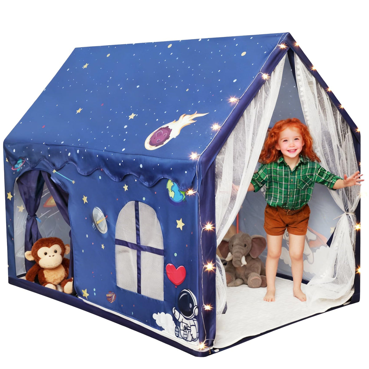 Deerift Kids Space Tent with star light for imaginative play