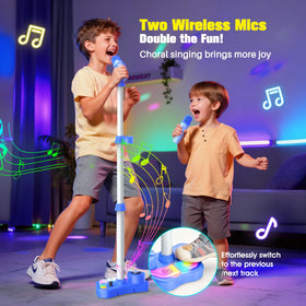 Delighkidz adjustable stand extending from 18 to 42 inches