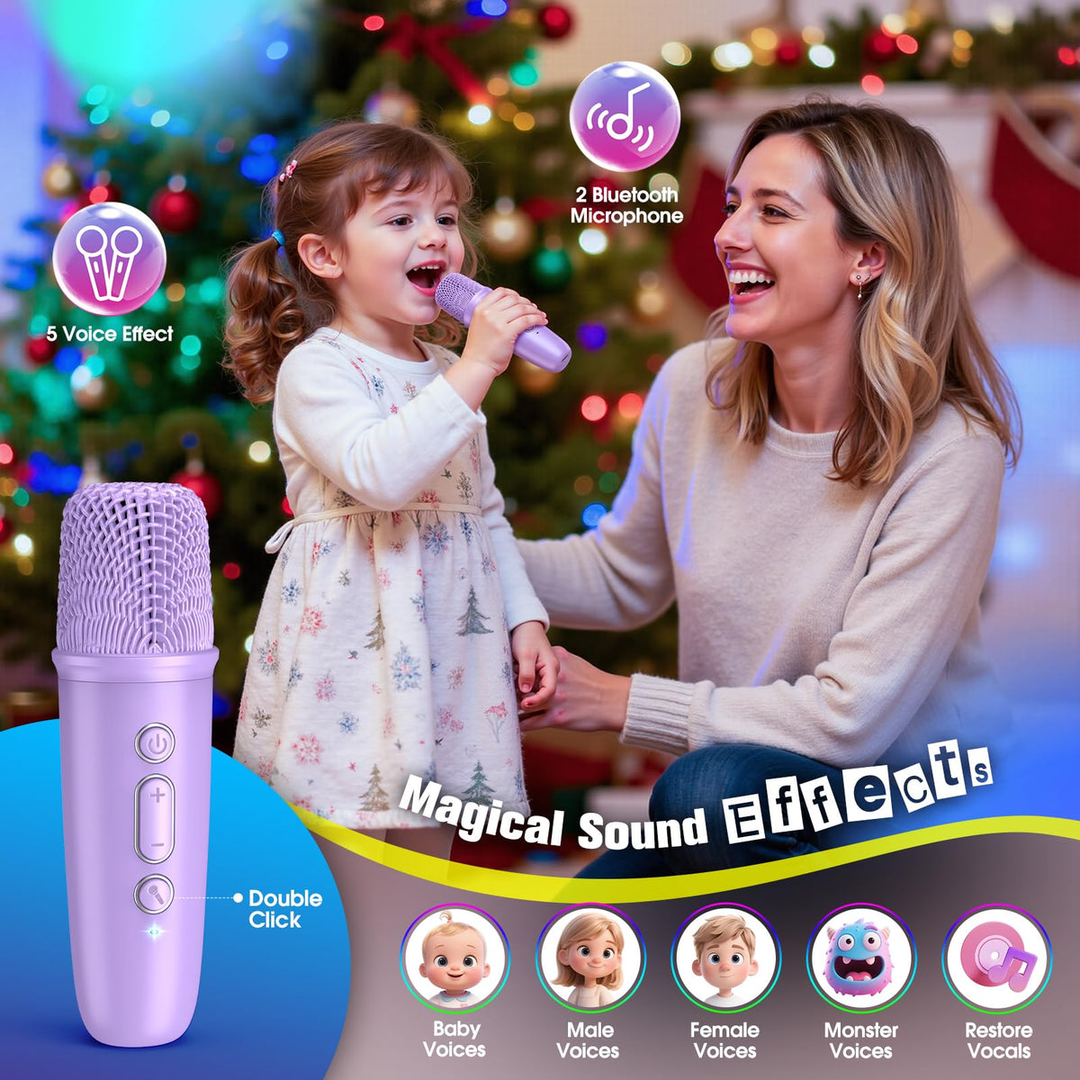 Delighkidz Bluetooth 6.0 enables quick wireless connections.