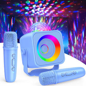 Delighkidz disco light karaoke microphone with LED effects for home parties