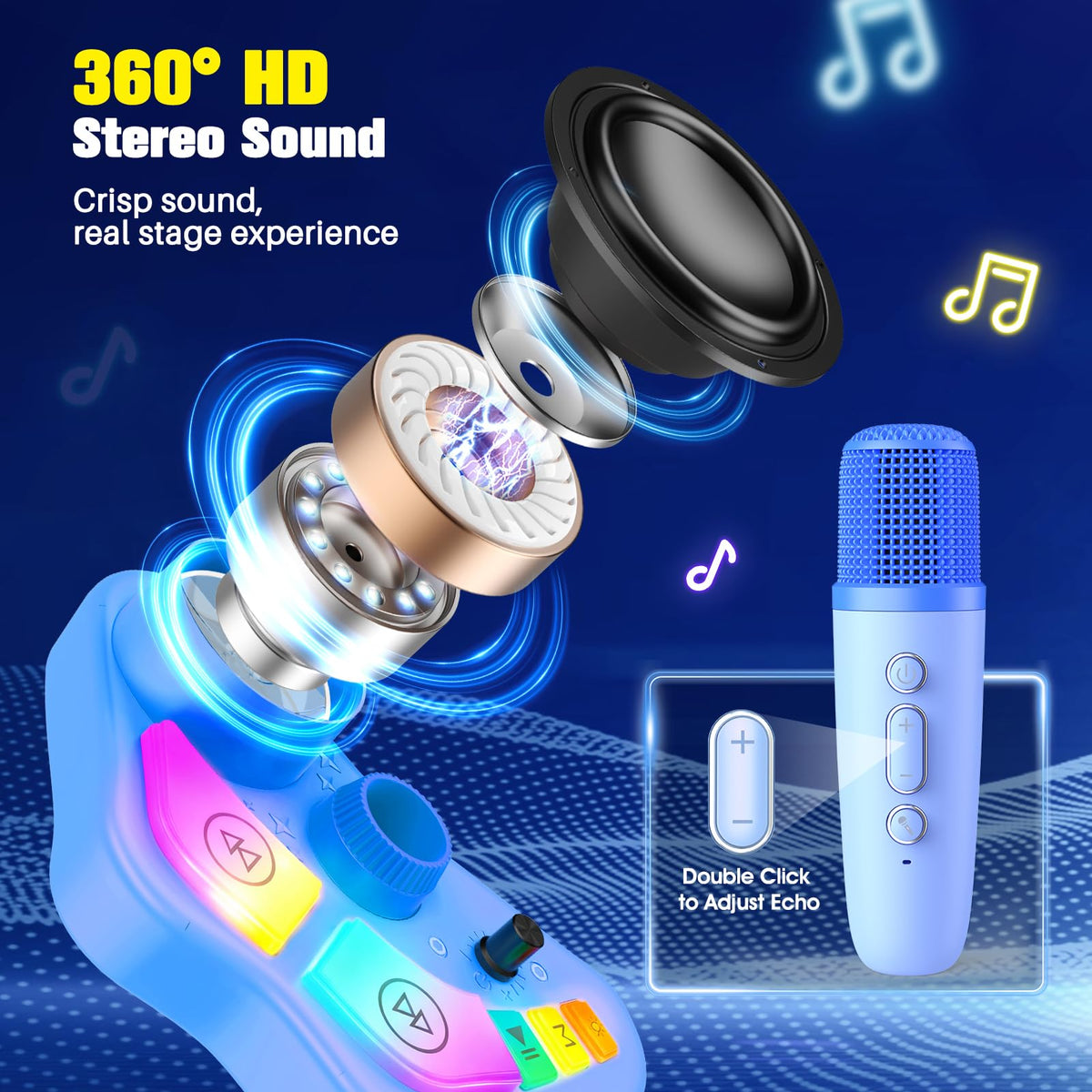 Delighkidz five voice effects for playful singing