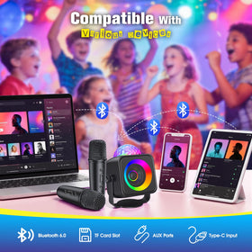 Delighkidz portable karaoke speaker lightweight for quick setup anywhere