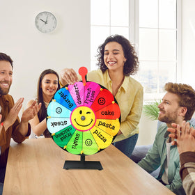 Delizon prize wheel enhances party games and crowd engagement with suspenseful spins.