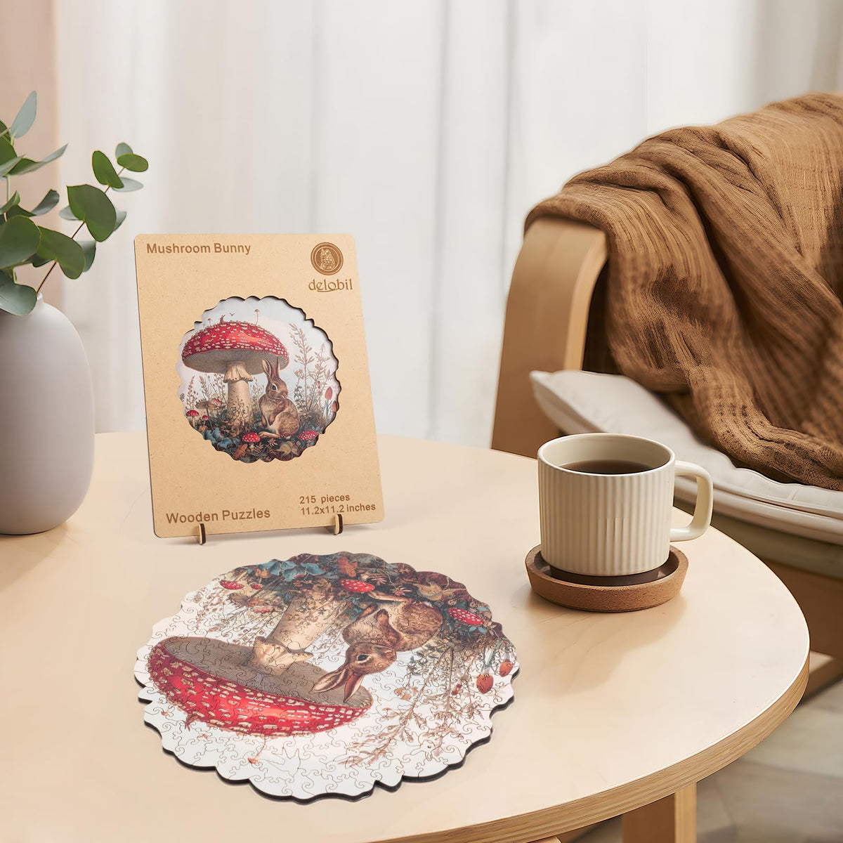 Delobil coffee-table display-ready puzzle that doubles as decor