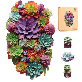 Delobil Mothers Day puzzle wooden collection with durable natural wood