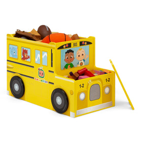 Delta Children CoComelon toy box offering spacious toy storage