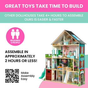 Delta Children Deluxe Maui Island Dollhouse hidden waterfall grotto invites secret pool party moments.