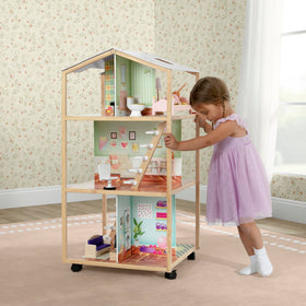 Delta Children Moveable Mansion assembled size 21W x 19.5D x 41H.