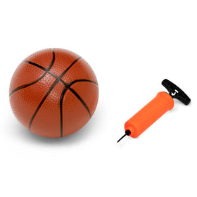 Delta Children Spidey pump helps inflate the ball for quick games
