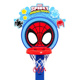Delta Children Spidey backboard graphic enhances imaginative play
