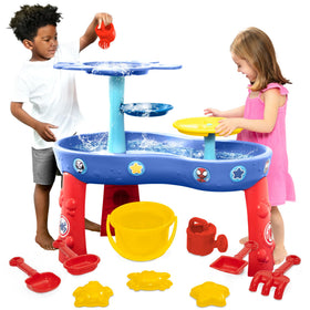 Delta Children Spidey water table with rotating waterfall for imaginative play.