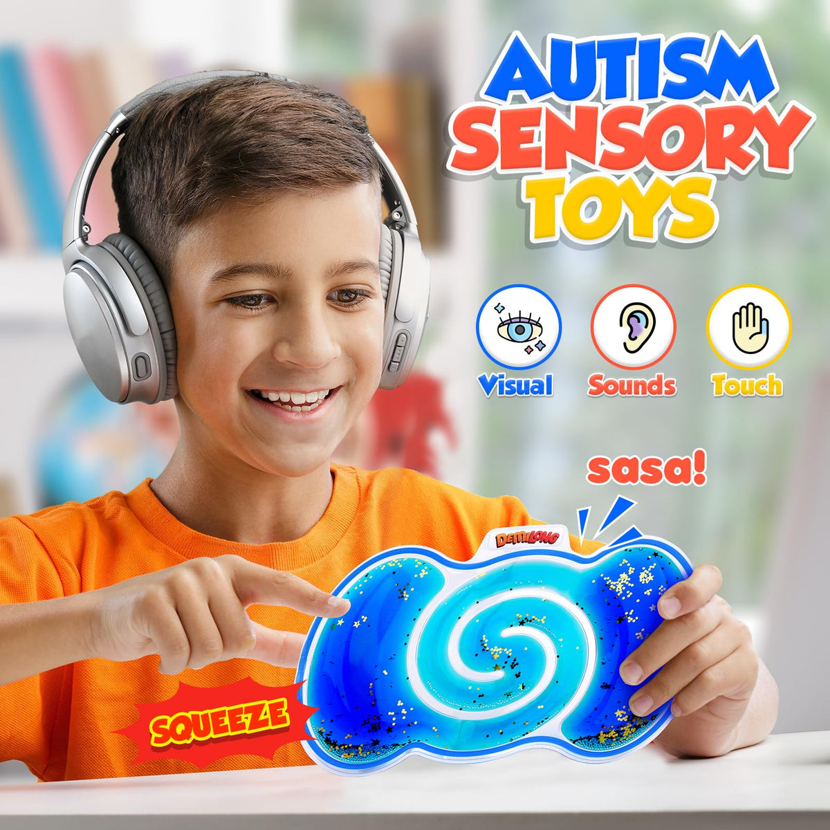 Demilong interactive sensory maze promotes focus and calm through manipulation.