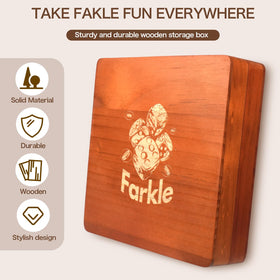 Demine Farkle classic two dice sets ready for rolling during a game night