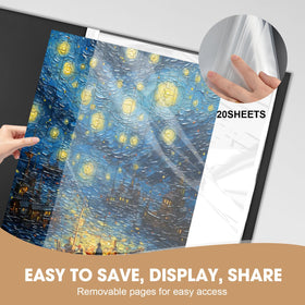 Demine puzzle storage folder 2025 flipchart system allows easy rearrangement