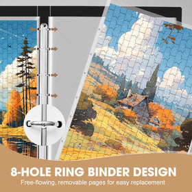 Demine dustproof sleeves protect puzzles from dust during storage.