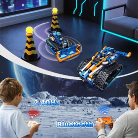 Demkia 5in1 STEM robot kit flexible arm enhances interactive play.