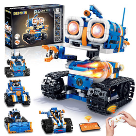Demkia 5in1 STEM robot kit robot model promotes hands-on engineering exploration.